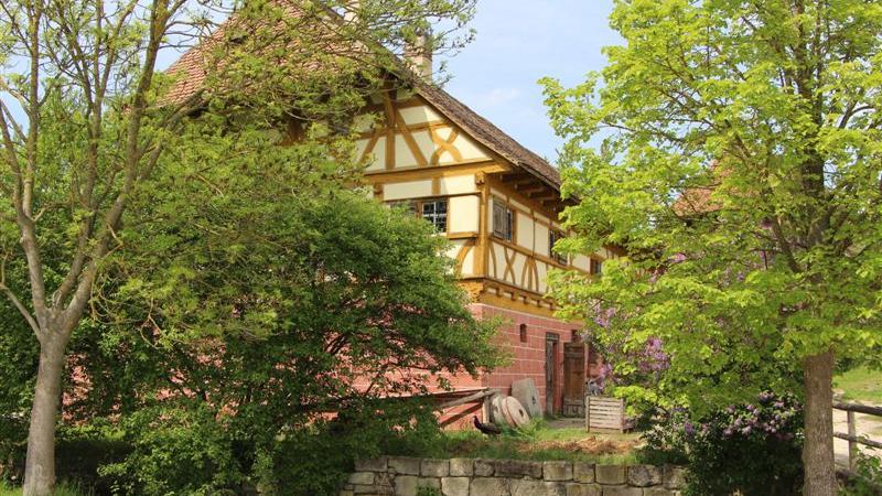 Eine Mühle aus Unterschlauersbach ist ebenfalls im Besitz des Freilandmuseums.