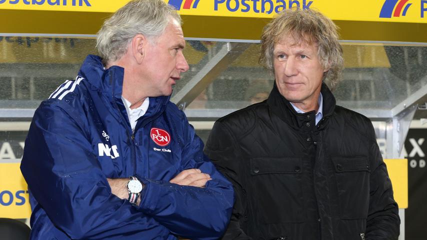 Chefcoach Gertjan Verbeek (rechts, mit seinem Assistenten Raymond Libregts) haben unter der Woche versucht, die Köpfe ihrer Spieler nach dem 0:3 gegen Freiburg wieder frei zu bekommen.