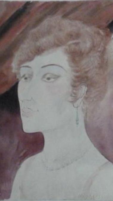 In der Münchner Wohnung wurden insgesamt 1406 Kunstwerke gefunden. Viele davon galten als verschollen, von einigen wusste man nicht einmal, dass sie existieren. Die "Dame in der Loge" ist ein auf 1922 datiertes Aquarell des realistischen Künstlers Otto Dix (1891 - 1969).