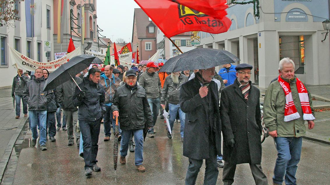 Treuchtlingen: Protest zu geplanter Krauss-Maffei-Schließung