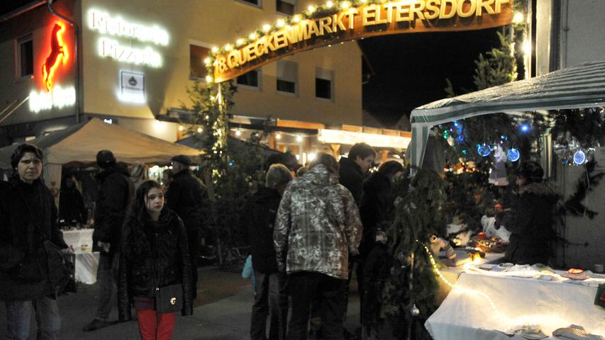 ...vom Queckenmarkt in Erlangen. Doch keine Angst, auch nächstes Jahr wird es in Eltersdorf wieder weihnachtlich.