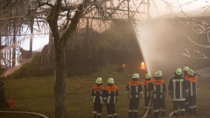 Erneut brennt Scheune in Bergen komplett nieder