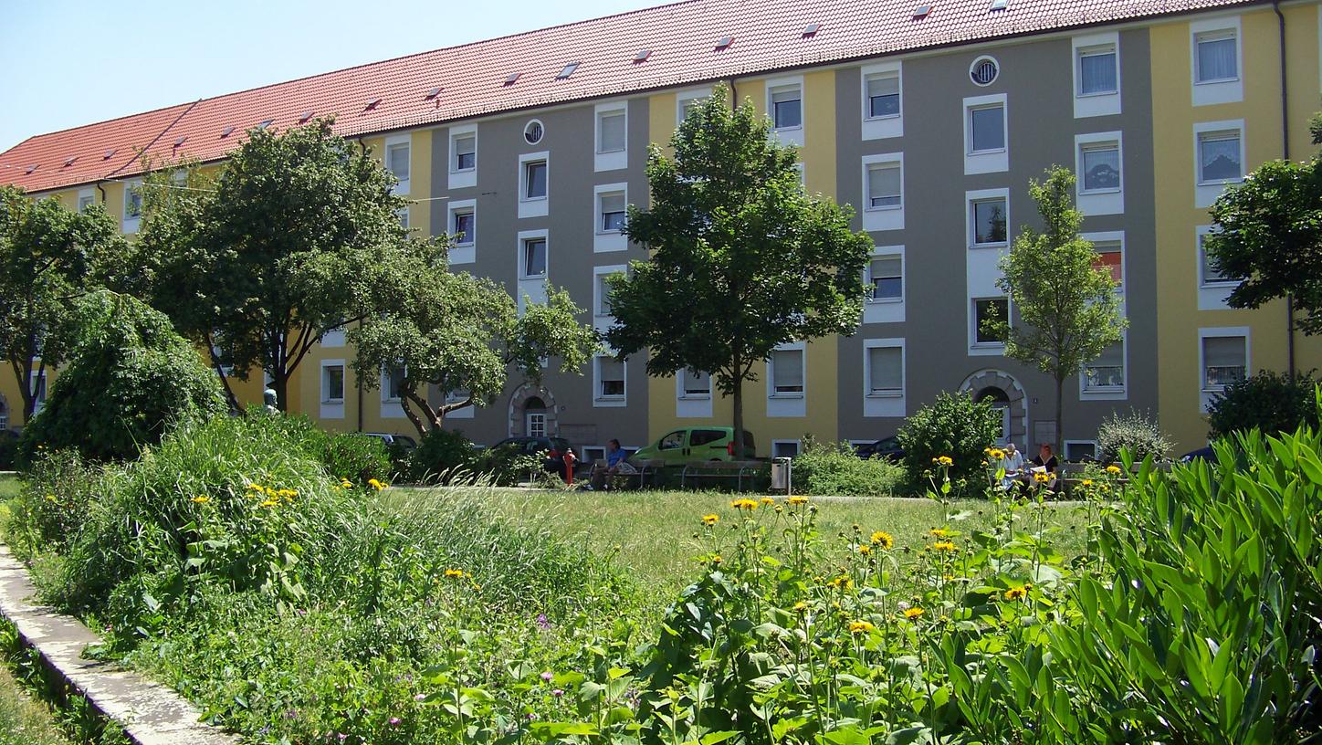 Wegen der gravierenden Wohnungsnot in Nürnberg wurden viele Grünflächen in den letzten Jahren zugebaut.