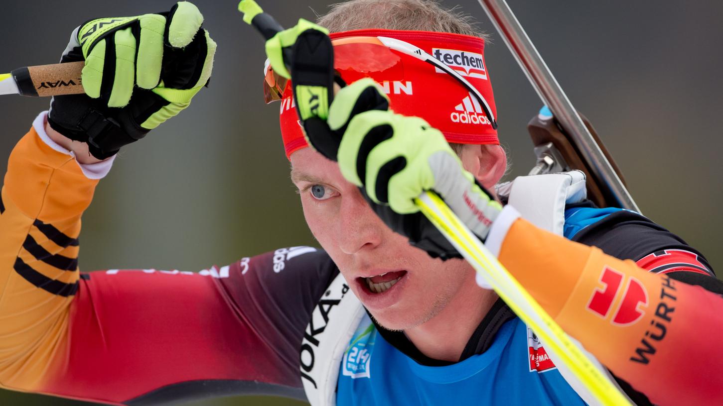 Auch Daniel Böhm konnte das deutsche Mixed-Team bei der Biathlon-WM nicht in die Erfolgsspur setzen.