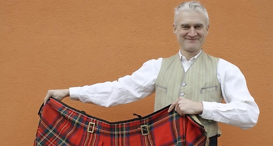 Fürther ist Feuer und Flamme für den schottischen Kilt Fürther ist Feuer und Flamme für den schottischen Kilt