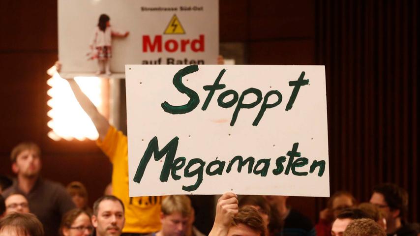 Stromautobahn: Proteststurm gegen Amprion in Nürnberg