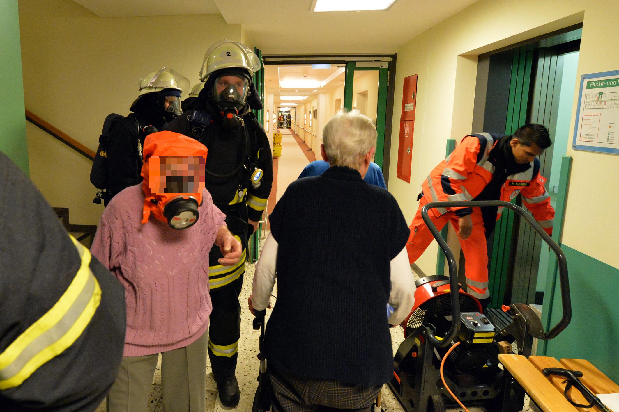 Alarm im Seniorenheim Brand im Wohnstift Rathsberg Nordbayern