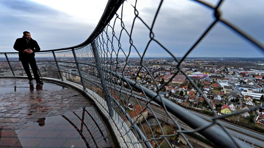 Rundumblick auf Nürnberg vom Quelleturm aus