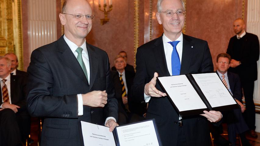 Rahmenvereinbarung zum Erlanger Siemens-Campus unterschrieben