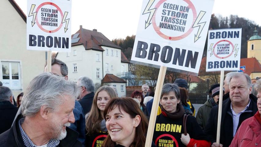 Stromtrassenkonferenz in Pegnitz wird von Protesten begleitet