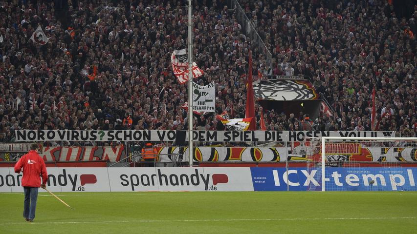Vor dem Spitzenspiel beim 1. FC Köln plagten die SpVgg Greuther Fürth Probleme ganz anderer Art. Mehr als ein Dutzend Spieler zwang ein Brechdurchfall in die Knie. Die FC-Fans nahmen diese Vorlage ebenso dankbar wie derb auf.