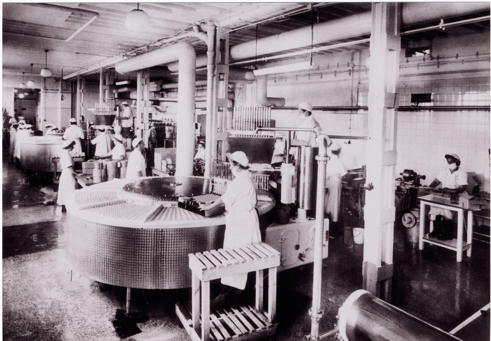 Bereits 1937 lief das Geschäft glänzend. Nach dem Zweiten Weltkrieg startete Schöller erneut durch: An der Bucher Straße entstand das immer weiter wachsende Firmen-Areal.