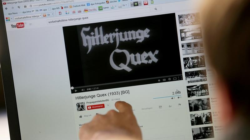 Verbotene Nazi-Filme auf YouTube zu sehen 