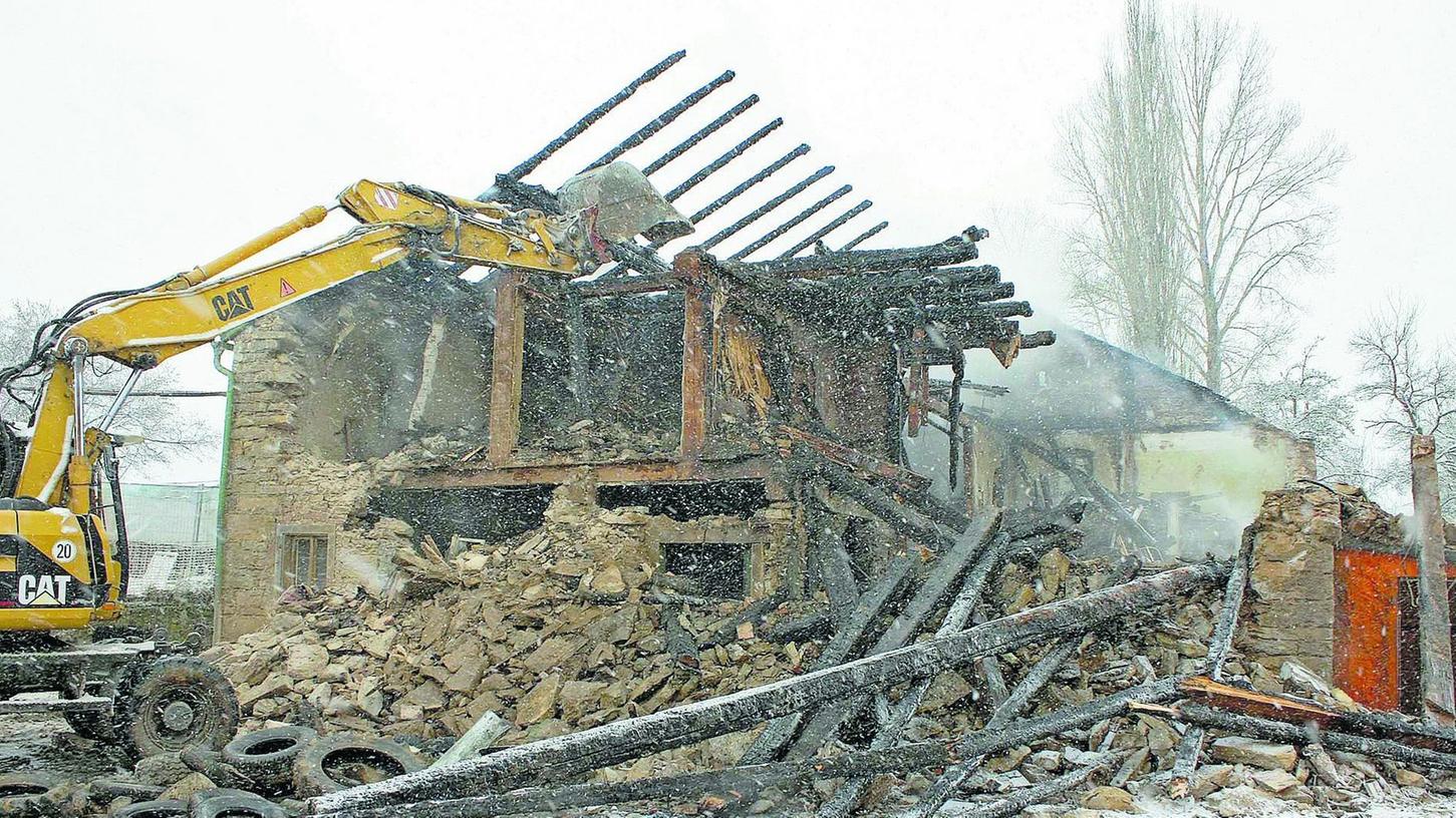 Mühle wurde Raub der Flammen