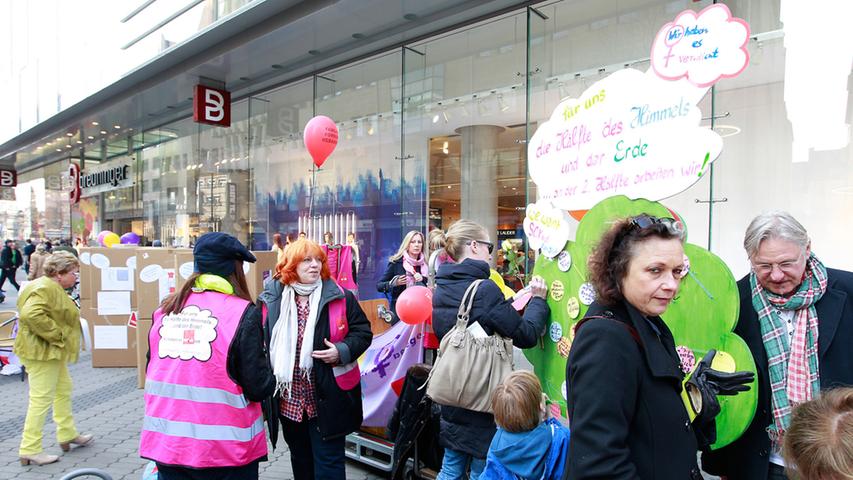 Frauentag in Nürnberg: Die Gewerkschaften informieren