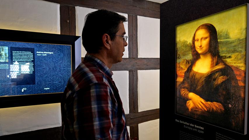 Auch Kunstwerke, die während Dürers Schaffenszeit entstanden sind, wie Leonardo da Vincis "Mona Lisa", werden gezeigt.