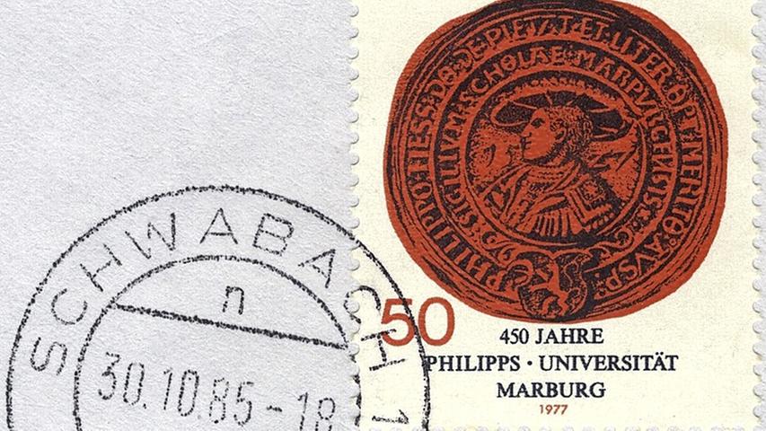 Abgestempelt: Schwabach auf Postsendungen