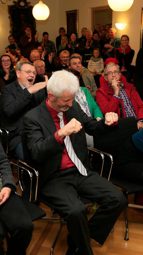 Entsprechend groß war die Freude der SPD-Anhänger bei der Bekanntgabe des Wahlergebnisses im Hilpoltsteiner Rathaus.