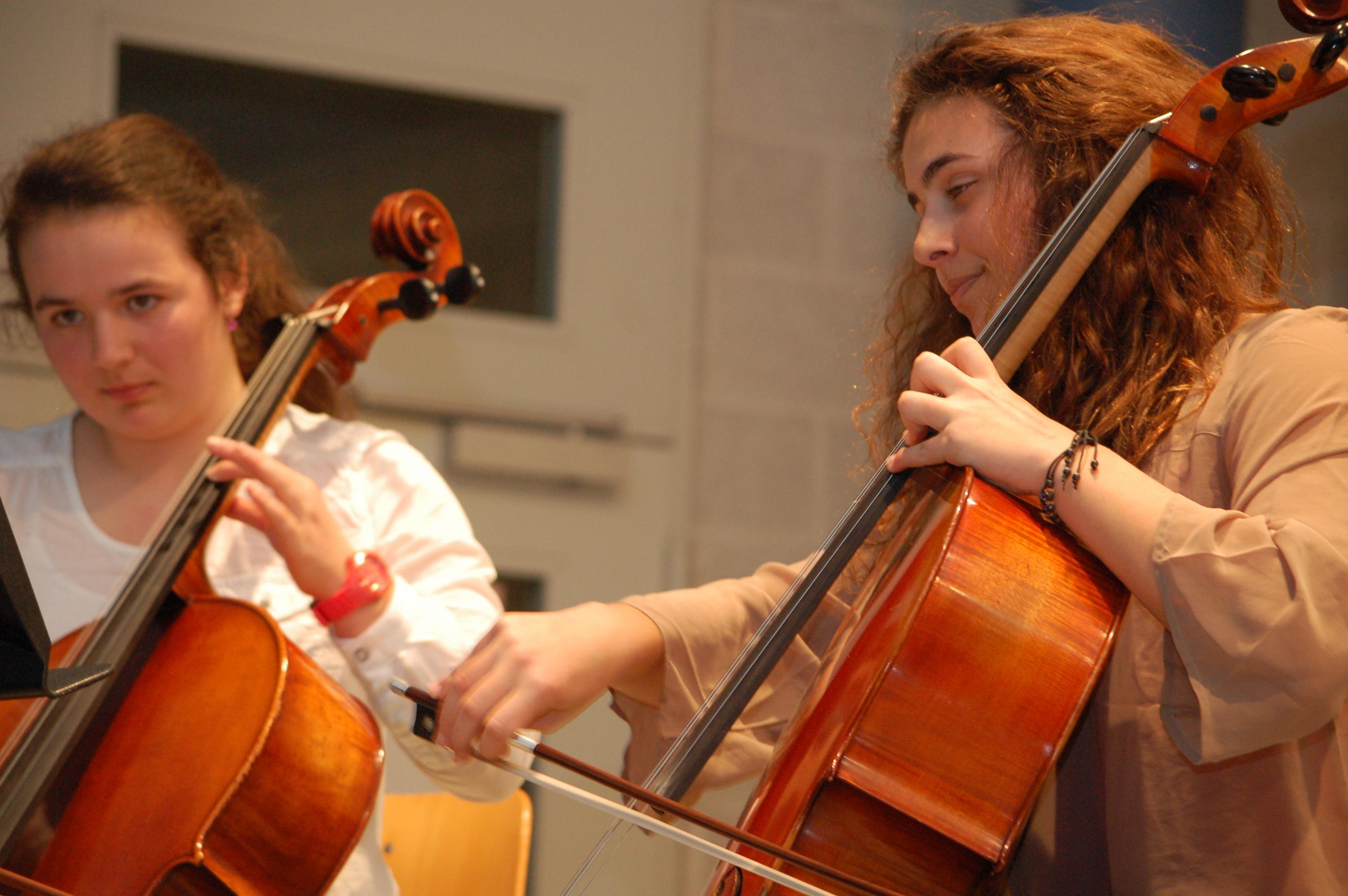 Tanzelnde Tone Und Marsch Mit Zwei Violoncelli Forchheim Nordbayern De nordbayern
