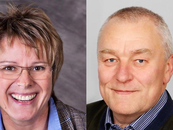 Stichwahl-Kandidaten in  Dietfurt: Carolin Braun (SPD), Christian Linz (CSU)