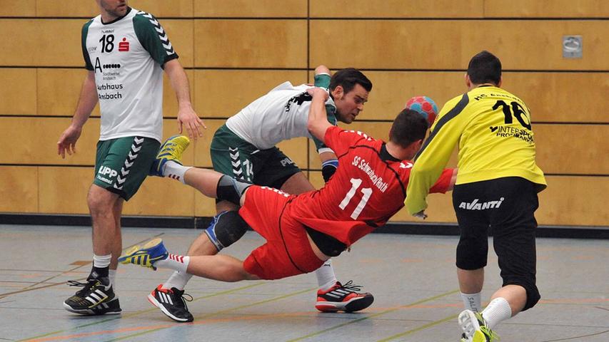 Handball-BOL: Ansbach entschied Spitzenpartie gegen Schwabach für sich