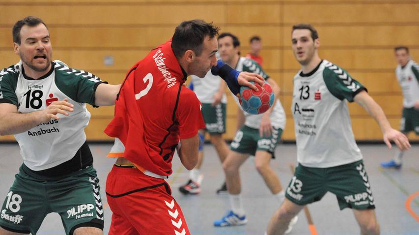 Handball-BOL: Ansbach entschied Spitzenpartie gegen Schwabach für sich