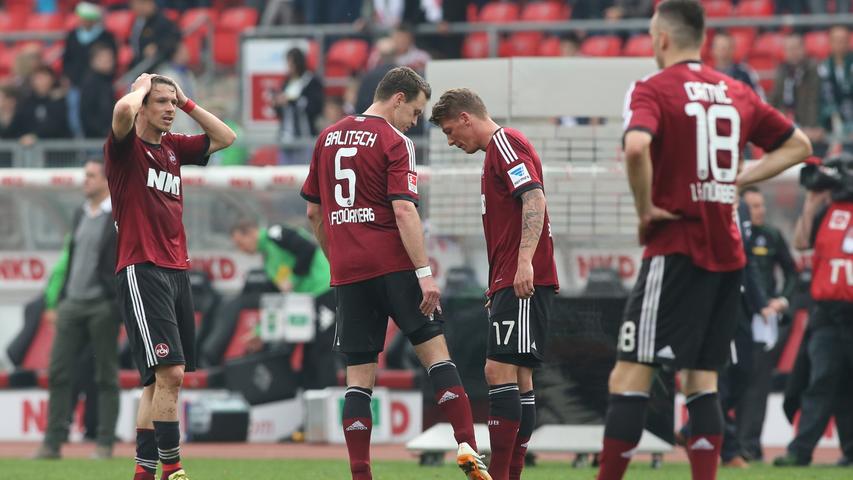 Durch den Sieg des VfB Stuttgart an diesem Samstag sind die Nürnberger auf einen direkten Abstiegsplatz gerutscht.
