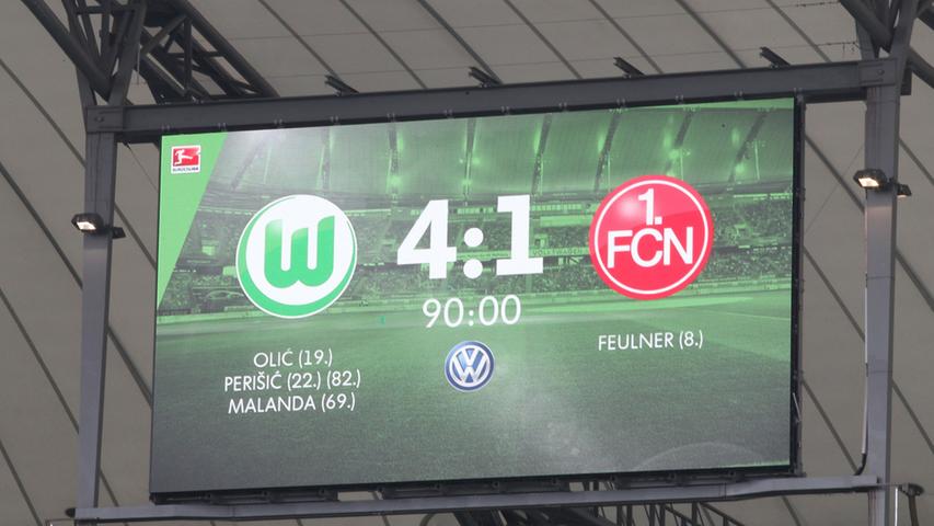 Die letztlich chancenlosen Nürnberger müssen sich am Ende klar mit 1:4 geschlagen geben. Der FCN bleibt damit unverändert auf Tabellenplatz 17, einem Abstiegsplatz.
