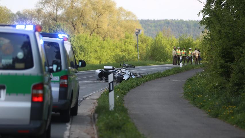 Unfall in Bamberg: Biker und Radler stießen zusammen