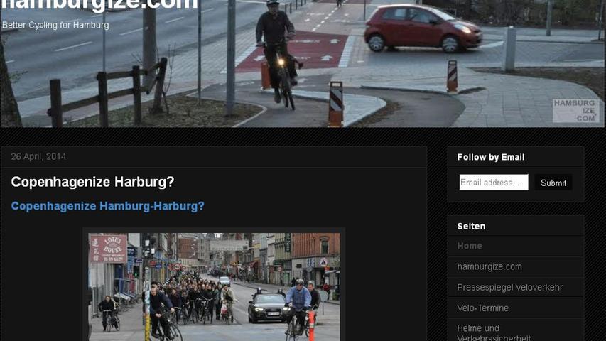 Über Bayern hinaus gibt es einige Seiten rund um das Rad. Im hohen Norden bloggt  "Hamburgize" über Fahrradthemen. Auf der Seite wird viel Wert auf die Meinung der Leser gelegt, was die vielen Abstimmungen zeigen.