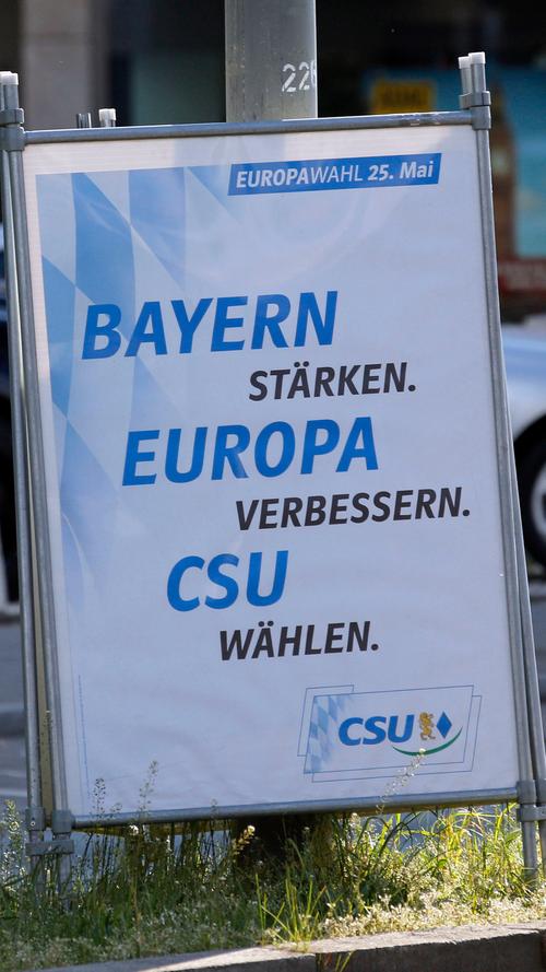 Weiß-Blau in den Wahlkampf: Die CSU will sich in Europa für ein starkes Bayern einsetzen.