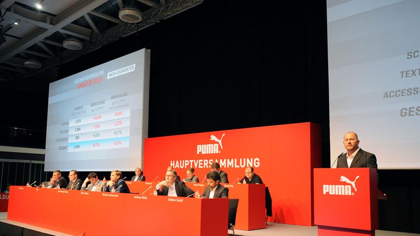 Pumas Vorstandschef Björn Gulden kündigte am Dienstag bei der Hauptversammlung in Herzogenaurach eine Neuausrichtung des Unternehmes an.