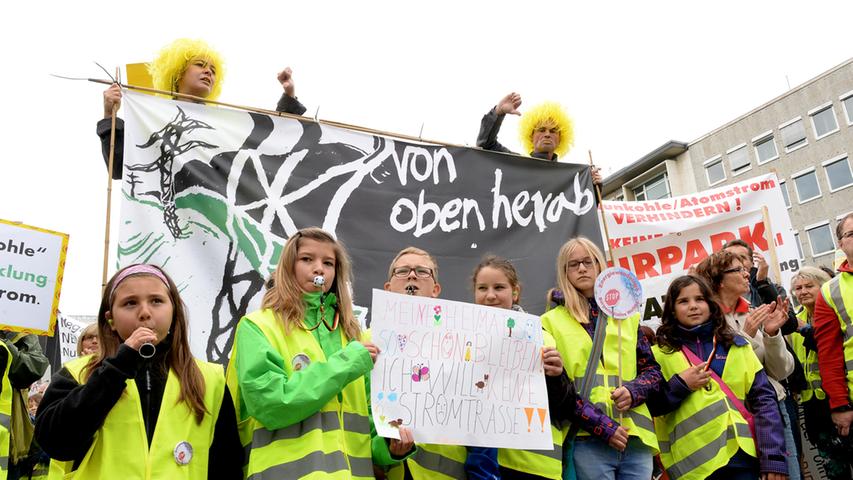 Energiewende ja, Stromtrasse nein: Groß-Demo in Nürnberg