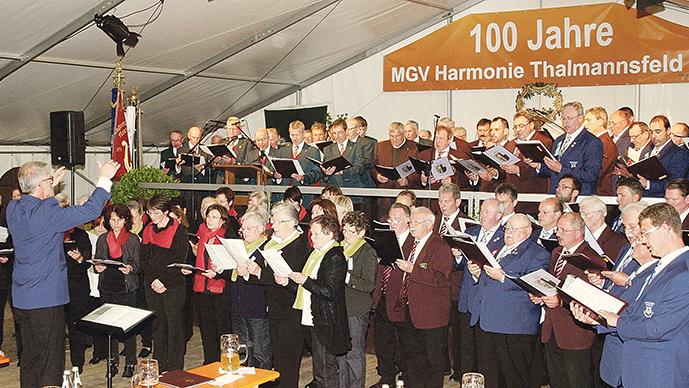 Männergesangverein Thalmannsfeld feierte 100. Geburtstag