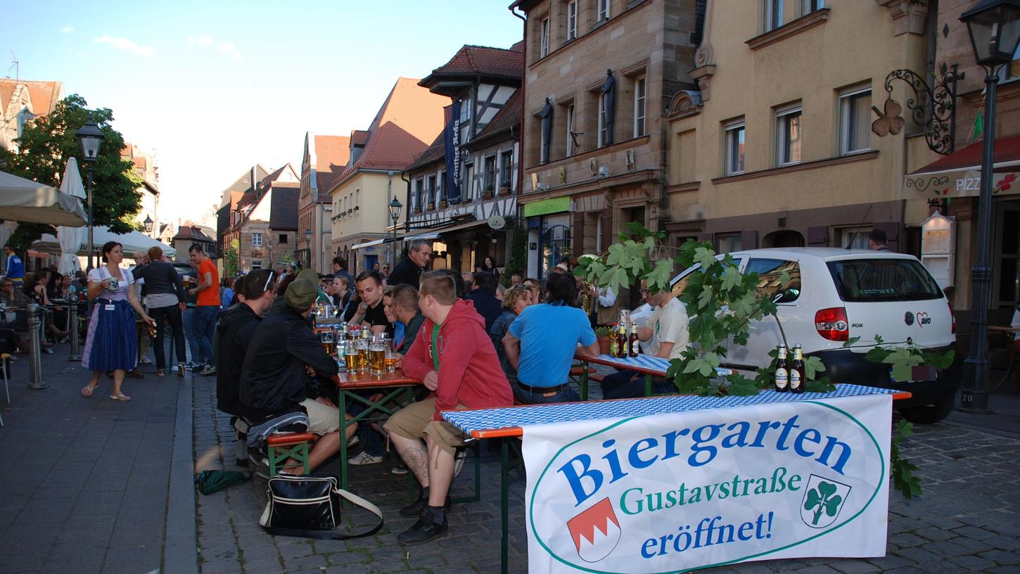 Gustavstraße wird zum Biergarten