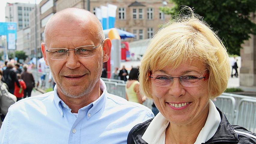 Walter und Margit Seiler sind aus Bad Windsheim nach Nürnberg angereist. Die Beiden besuchen das Altstadtrennen bereits zum zweiten Mal.