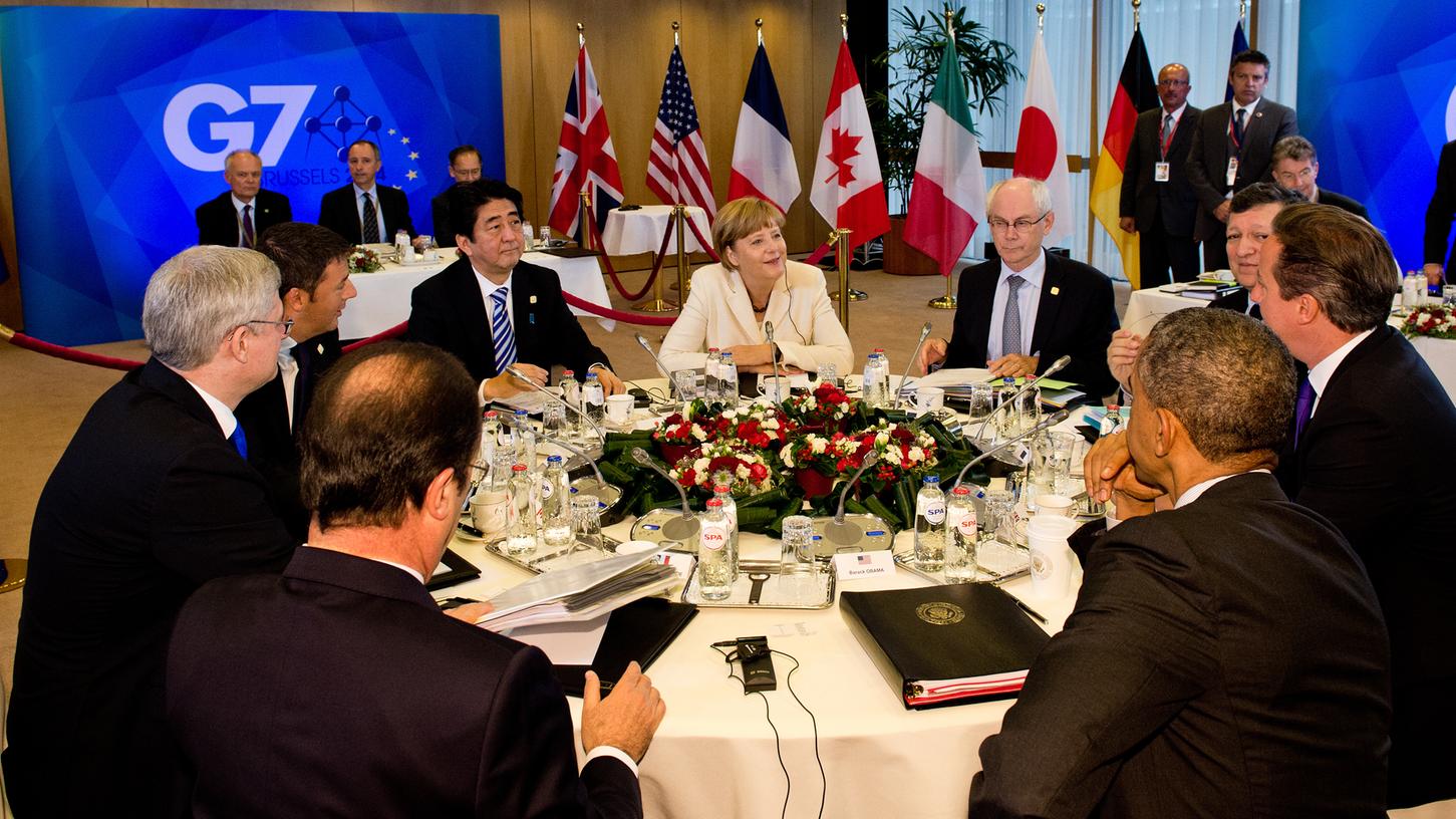 Mehr als 80 Millionen Euro soll der kommende Gipfel der sieben führenden Industrienationen kosten, der für den Juni 2015 geplant ist. Der letzte G7-Gipfel fand in Brüssel statt (Bild). 