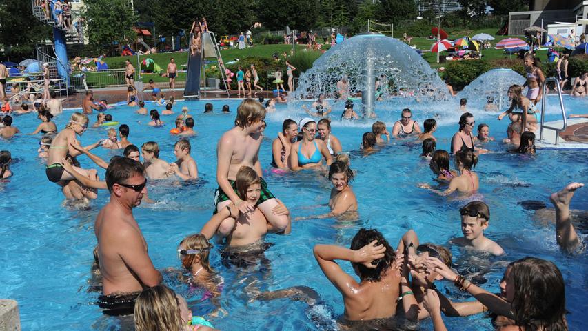 Sommer in der Region: Franken suchen Abkühlung im Wasser