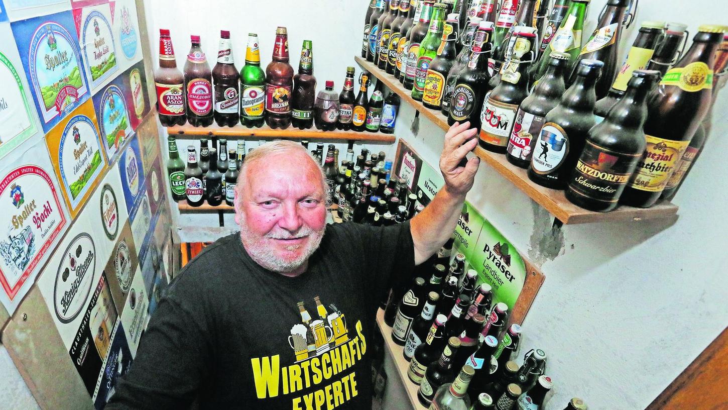 Steffen Nollau sammelt alles rund ums Bier