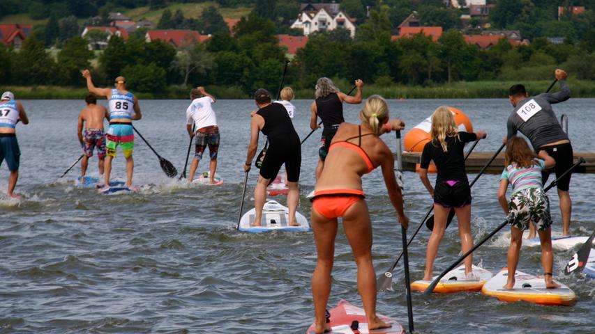 Stand-Up-Paddling: Der Donnerstag beim Lost Mills Race 2014