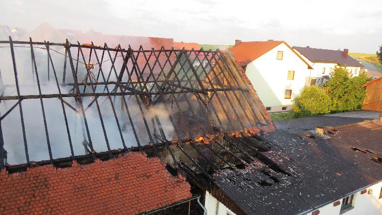 Herrnsberg: Scheune wurde Raub der Flammen