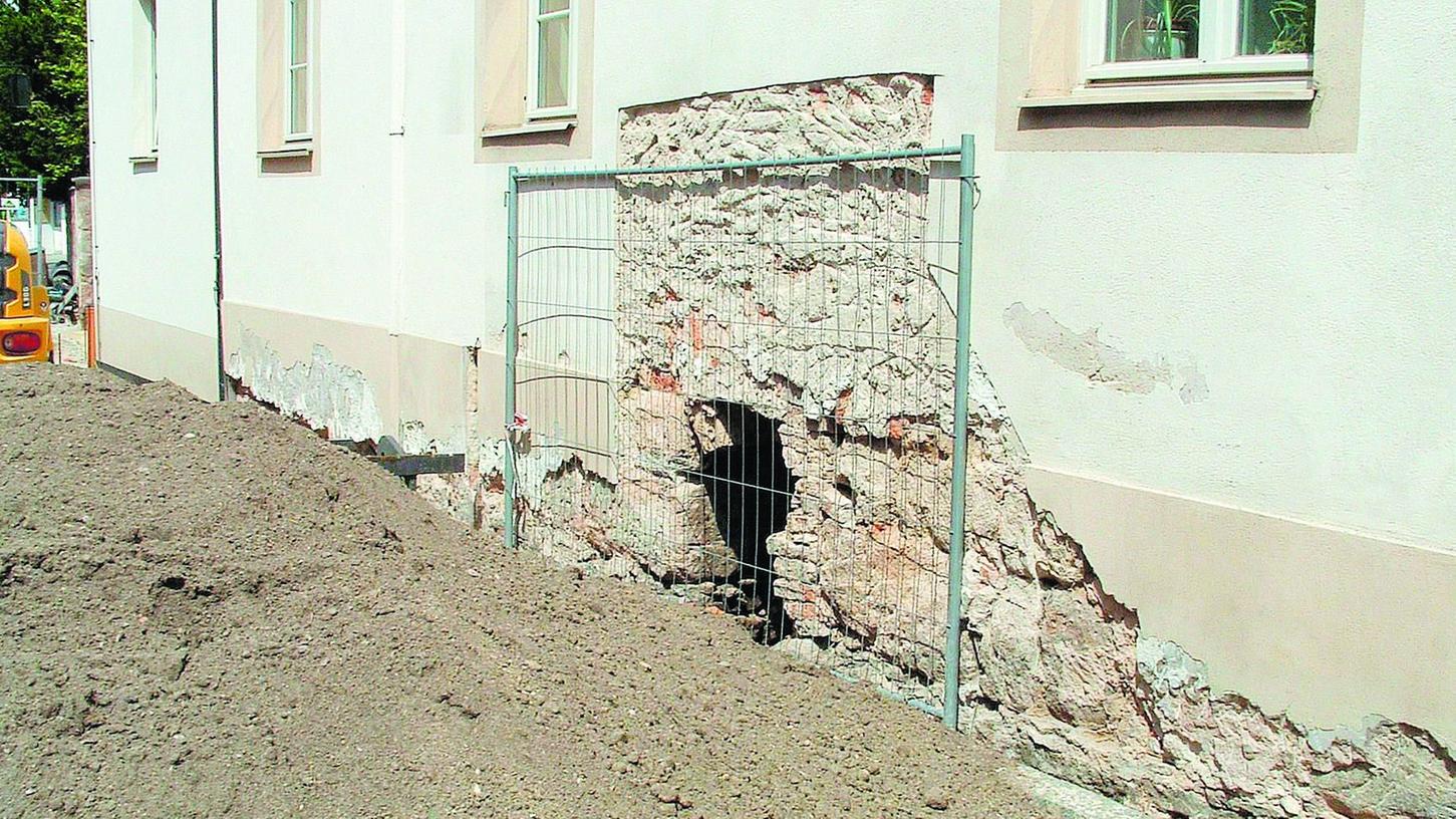 Allersberg: Bei Rathaus-Sanierung Keller entdeckt