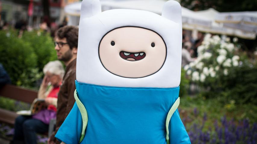 Auch Finn von Adventure Time zeigte sich am Samstag wieder den Besuchern des Comic-Salons in Erlangen.