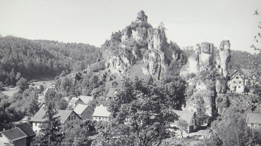 Historisches Foto, aufgenommen von Wilhelm Heinz ca. 1930 in der Fränkischen  Schweiz, digitalisiert von Max Legien Tüchersfeld 