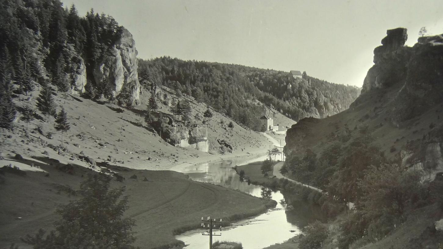 Wo hat Wilhelm Heinz einst dieses historische Foto in der Fränkischen Schweiz aufgenommen?