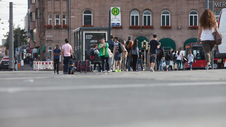 Nächster Streik bremst Nürnberg aus: Leere Gleise, volle Straßen