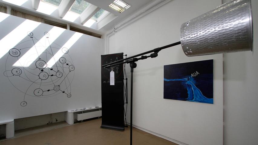 Kleinere Kunst wird in den Ateliers der Akademie präsentiert.