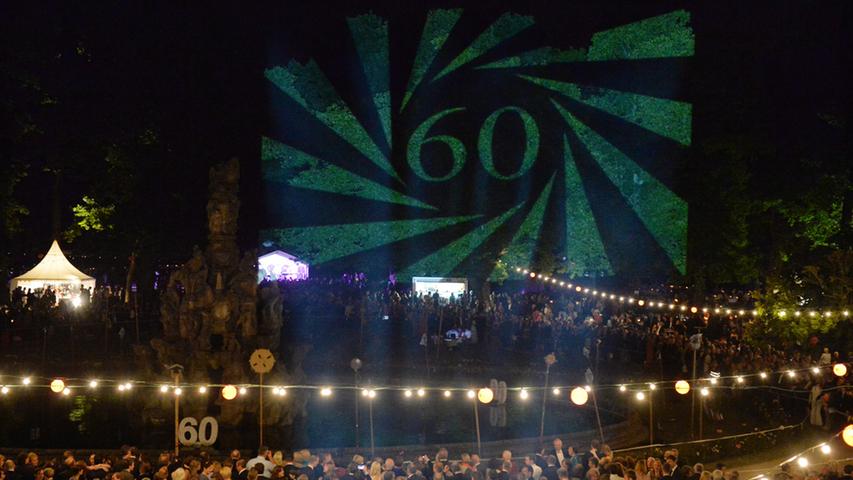 Damit niemand vergaß, dass heuer das 60. Schlossgartenfest stattfand, begegnete den Gästen die Jubiläums-Zahl auf Schritt und Tritt.