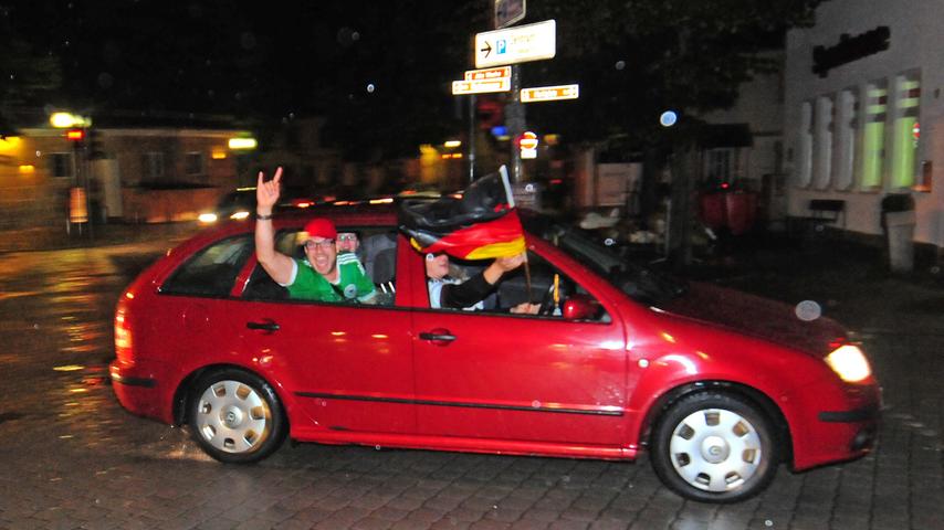 Nach 7:1-Sieg der Nationalelf: Autokorso quer durch Forchheim