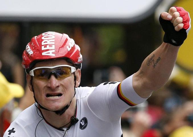 Vierter deutscher Sieg: Andre Greipel lässt Kristoff zurück und gewinnt die sechste Etappe in Reims.
